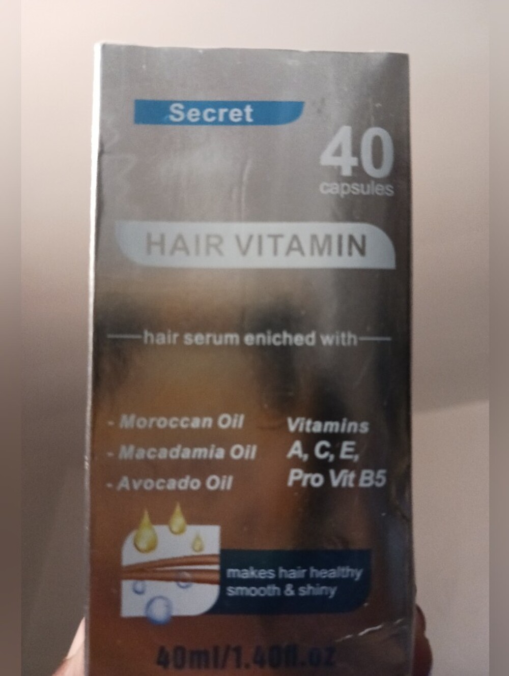 Secret Hair Serum In Capsules Qty 40 Vitamin Exp. 6/2027.*New Sealed